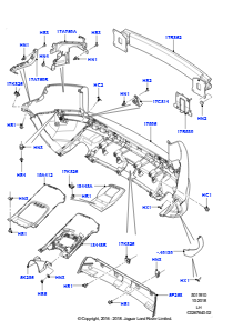 10H Stoßfänger hinten L538 RANGE ROVER EVOQUE 2012 - 2018 (L538),Gebaut in Brasilien