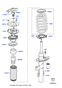 10D Hinterfedern/Stoßdämpfer L538 RANGE ROVER EVOQUE 2012 - 2018 (L538),Werk Halewood
