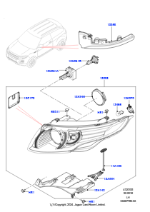05F Scheinwerfer/Blinkleuchten vorn L538 RANGE ROVER EVOQUE 2012 - 2018 (L538),Hergestellt in Werk Changsu (China)