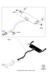 07AB Auspuffanlage hinten L550 DISCOVERY SPORT 2015 > (L550),Werk Halewood