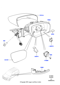 05B Außenspiegel L538 RANGE ROVER EVOQUE 2012 - 2018 (L538),Werk Halewood