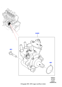 12AB Einspritzpumpe, Diesel L462 DISCOVERY 5 2017 > (L462),2.0L I4 DSL MID DOHC AJ200