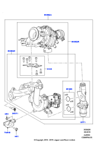 25AC Turbolader L462 DISCOVERY 5 2017 > (L462),2.0L I4 DSL HIGH DOHC AJ200