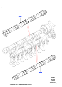 10AB Nockenwelle L462 DISCOVERY 5 2017 > (L462),2.0L I4 DSL MID DOHC AJ200