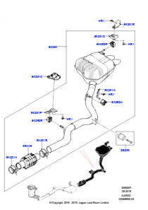 07AF Auspuffanlage hinten L462 DISCOVERY 5 2017 > (L462),2.0L I4 DSL MID DOHC AJ200