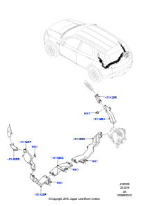 05CF Belüft.-/Frischluftdüsen u. -führ. L550 DISCOVERY SPORT 2015 > (L550),Gebaut in Brasilien