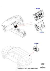 05C Bedieneinheit - Heizung/Klimaanlage L550 DISCOVERY SPORT 2015 > (L550),Gebaut in Brasilien