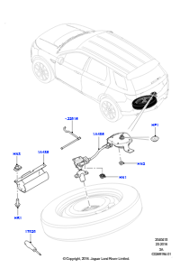 15F Reserverad-Halterung L550 DISCOVERY SPORT 2015 > (L550),Gebaut in Brasilien