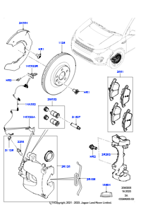 05E Bremsscheiben/Bremssättel vorn L550 DISCOVERY SPORT 2015 > (L550),Gebaut in Brasilien