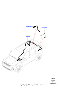 15AN Kabelstrang - Karosserie u. Heck L550 DISCOVERY SPORT 2015 > (L550),Gebaut in Brasilien