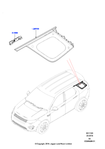 20C Seitenfenster L550 DISCOVERY SPORT 2015 > (L550),Gebaut in Brasilien