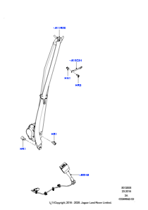 05C Sicherheitsgurte vorn L550 DISCOVERY SPORT 2015 > (L550),Gebaut in Brasilien