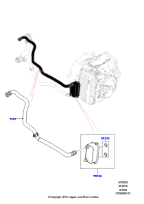 05F Getriebekühlsystem L538 RANGE ROVER EVOQUE 2012 - 2018 (L538),Gebaut in Brasilien