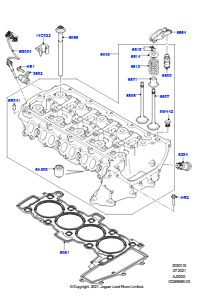 15AC Zylinderkopf L538 RANGE ROVER EVOQUE 2012 - 2018 (L538),Gebaut in Brasilien