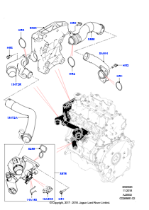 20B Thermostat/Gehäuse und Anbauteile L538 RANGE ROVER EVOQUE 2012 - 2018 (L538),Gebaut in Brasilien