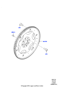 10AC Schwungscheibe L538 RANGE ROVER EVOQUE 2012 - 2018 (L538),Gebaut in Brasilien