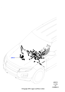 10M Kabelstrang - Motor u. Spritzwand L538 RANGE ROVER EVOQUE 2012 - 2018 (L538),Werk Halewood