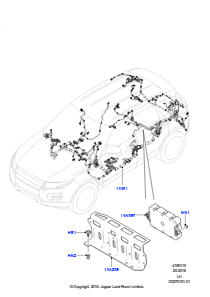 10Z Kabelstrang - Motor u. Spritzwand L538 RANGE ROVER EVOQUE 2012 - 2018 (L538),Hergestellt in Werk Changsu (China)