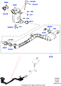 06AA Auspuffanlage vorn L462 DISCOVERY 5 2017 > (L462),EU6 + DPF Emissionen