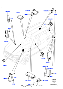 05G Module u. Sensoren - Fahrzeug L538 RANGE ROVER EVOQUE 2012 - 2018 (L538),Hergestellt in Werk Changsu (China)