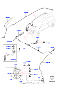 10C Scheibenwaschanlage L538 RANGE ROVER EVOQUE 2012 - 2018 (L538),Hergestellt in Werk Changsu (China)