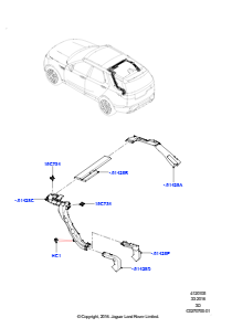 05F Belüft.-/Frischluftdüsen u. -führ. L462 DISCOVERY 5 2017 > (L462),Premium-Klimaanlage vorn/hinten