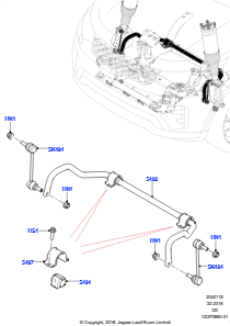 15B Vorderer Querträger u. Stabilisator L462 DISCOVERY 5 2017 > (L462)