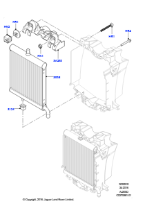 15AC Kühler/Ausgleichbehälter L494 RANGE ROVER SPORT 2014 - 2022 (L494),Mit Standard-Motorkühlsystem