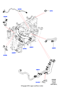 05AE Leitungen u. Schläuche - Kühlsystem L462 DISCOVERY 5 2017 > (L462),2.0L I4 DSL MID DOHC AJ200