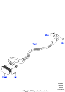 05B Getriebekühlsystem L462 DISCOVERY 5 2017 > (L462),2.0L I4 DSL MID DOHC AJ200