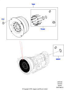 60E Drehmomentwandler L462 DISCOVERY 5 2017 > (L462),2.0L I4 DSL HIGH DOHC AJ200