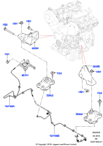 05B Motoraufhängung L462 DISCOVERY 5 2017 > (L462),3.0L V6 Dieselmotor