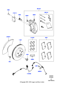 05T Bremsscheiben/Bremssättel vorn L494 RANGE ROVER SPORT 2014 - 2022 (L494),Version - Core