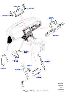 05E Instrumententafel L462 DISCOVERY 5 2017 > (L462)