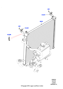 15AE Kühler/Ausgleichbehälter L494 RANGE ROVER SPORT 2014 - 2022 (L494),2.0L I4 DSL MID DOHC AJ200