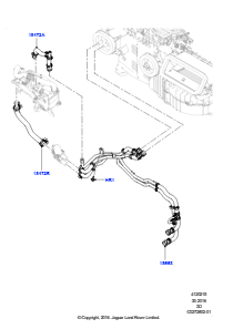 15AW Heizungsschläuche L462 DISCOVERY 5 2017 > (L462),2.0L I4 DSL MID DOHC AJ200