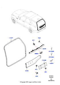 15B Tür - Gepäckraum L462 DISCOVERY 5 2017 > (L462)