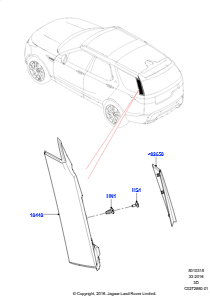 15C Tür - Gepäckraum L462 DISCOVERY 5 2017 > (L462)