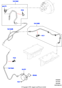 25E Unterdr.steuerung & Lufteinblasung L494 RANGE ROVER SPORT 2014 - 2022 (L494),Rechtslenker