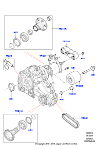 10F Einzelteile Verteilergetriebe L462 DISCOVERY 5 2017 > (L462),Mit Vert.getr. mit 1 Übers.verh.