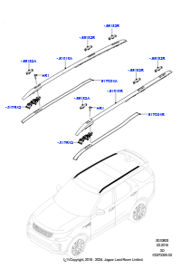 05A Dachgepäckträger-Systeme L462 DISCOVERY 5 2017 > (L462),Dachgep. - silber lack. Schienen