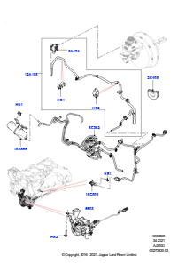 25AF Unterdr.steuerung & Lufteinblasung L494 RANGE ROVER SPORT 2014 - 2022 (L494),Rechtslenker