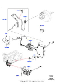 25AG Unterdr.steuerung & Lufteinblasung L494 RANGE ROVER SPORT 2014 - 2022 (L494),Linkslenker