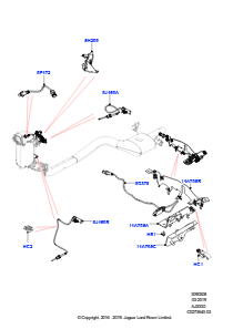 08AC Abgassensoren und Module L494 RANGE ROVER SPORT 2014 - 2022 (L494),EU6 + DPF Emissionen