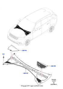 20 Windlaufoberteil und Anbauteile L560 RANGE ROVER VELAR 2017 > (L560)