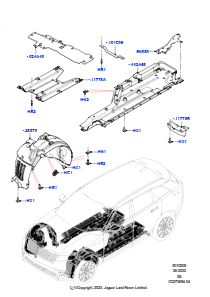 05C Front-, Stehbleche u. Längsträger L560 RANGE ROVER VELAR 2017 > (L560)