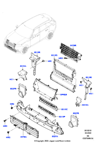 15 Luftabweiser L560 RANGE ROVER VELAR 2017 > (L560)