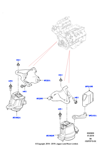05A Motoraufhängung L560 RANGE ROVER VELAR 2017 > (L560),5.0LP Aj133 Dohc Cda S/C Enhanced