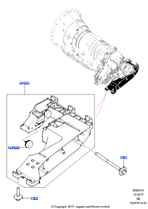 10B Getriebelager L560 RANGE ROVER VELAR 2017 > (L560),3.0L V6 Dieselmotor