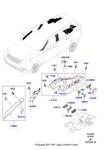 25A Seitenverkleidung L560 RANGE ROVER VELAR 2017 > (L560)